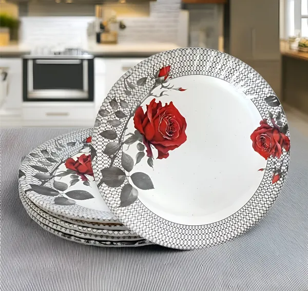 Multicolor_Complete_Your_Kitchen_With_Our_Set_Of_6_Melamine_Full_Plate_-_Perfect_For_Snacks_And_Dinner