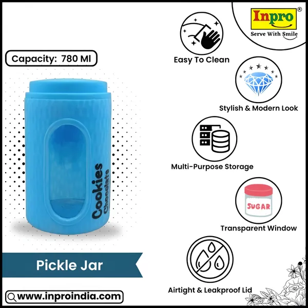 Inpro_780_ml_Glass_Pickle_Jar_(Pack_of_3)_with_Viewing_Window_for_Dry_Fruits_&_Spices_|_Glass_Jar_for_Spices_&_Snacks