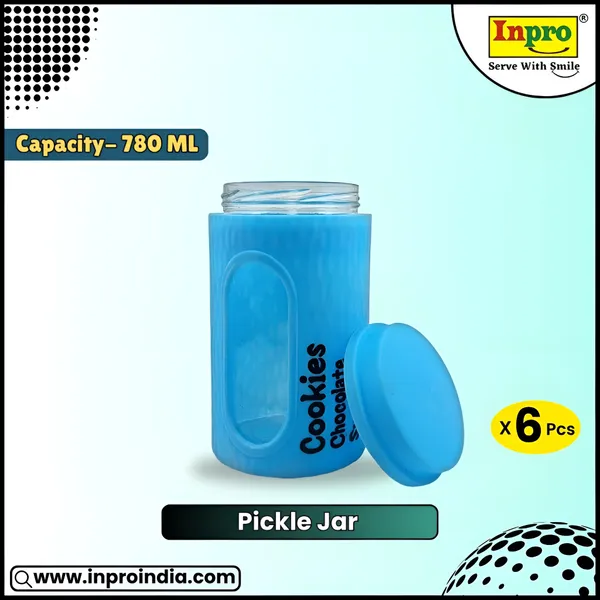 Inpro_Airtight_780_ml_Storage_Pickle_Glass_Jar_(Pack_of_6)_with_Window_for_Snacks,_Tea_&_Coffee|_Glass_Jar_for_Spices_&_Snacks