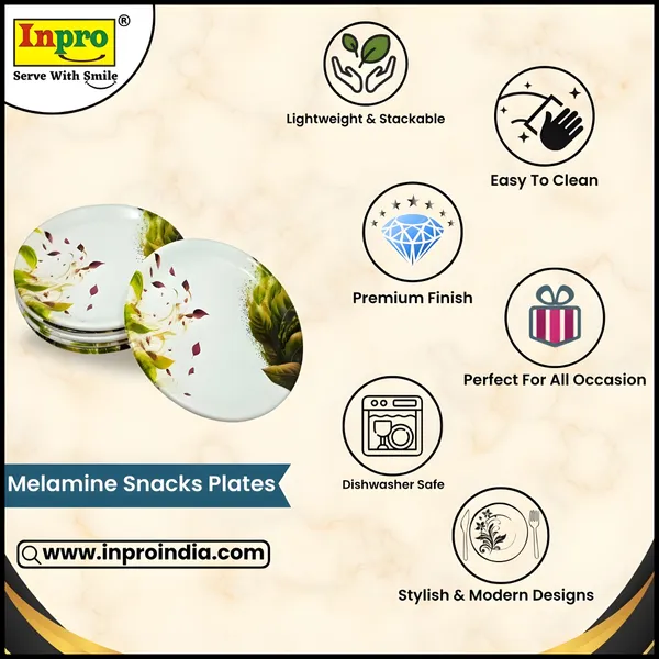 Multicolor_Set_Of_6_Melamine_Round_Small_Snack_Quarter_Plates-_Perfect_Addition_To_Your_Kitchen_Utensils