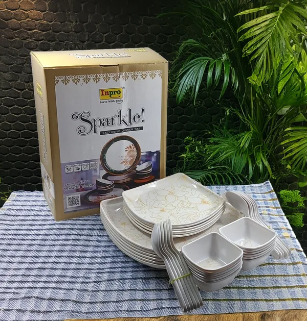 Upgrade_Your_Dining_with_our_Inpro_36-Piece_Melamine_Dinner_Set_Contains_6_Full_Plates,_6_Half_Plates,_12_Bowls_and_12_Spoons-_Perfect_Kitchen_Utensils_Set_for_Family_Meals!