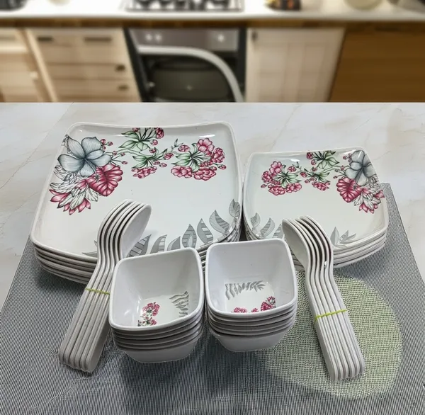 Inpro_Every_Occasion_Covered:-_36-Piece_Melamine_Dinner_Set_Contains_6_Full_Plates,_6_Half_Plates,_12_Bowls_and_12_Spoons_Perfect_for_Dining