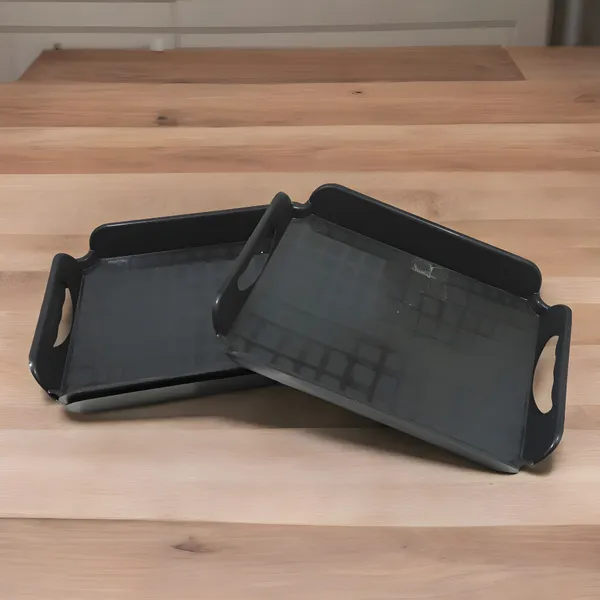 Black_Small_Serving_Tray_Set_Of_3-Unbreakable_Plastic/Polypropylene_Tray_Set-_Ideal_For_Picnics,_Parties,_Catering_Events,_And_Daily_Home_Use.