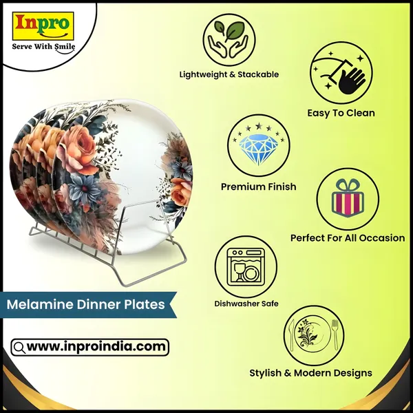 Multicolor_Melamine_Round_Full_Plate_6_Piece-Perfect_For_Kitchen_And_Dining-_Ideal_For_Snacks_And_Meals
