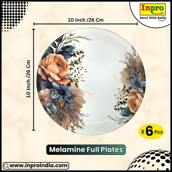 Multicolor_Melamine_Round_Full_Plate_6_Piece-Perfect_For_Kitchen_And_Dining-_Ideal_For_Snacks_And_Meals