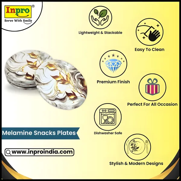 Multicolor_Set_Of_12_Melamine_Round_Small_Snack_Quarter_Plates-Perfect_Addition_To_Your_Kitchen_Utensils