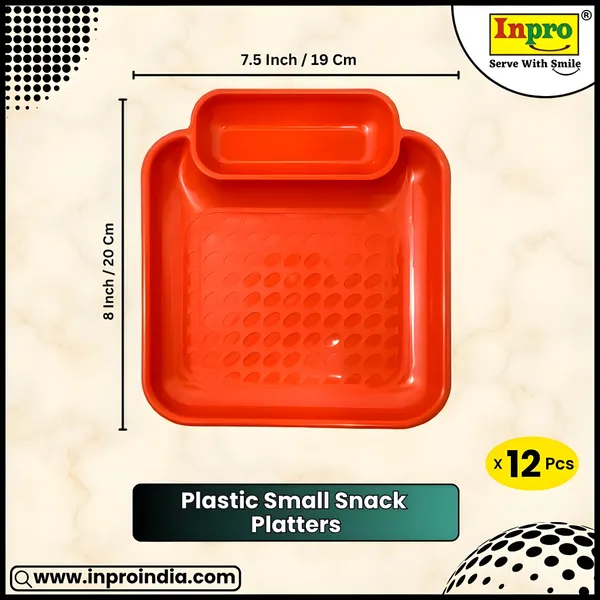 Multicolor_Sectioned_Plastic_Platter_Set_Of_12_In_Yellow_&_Red_Color-_Perfect_For_Dinner_Parties