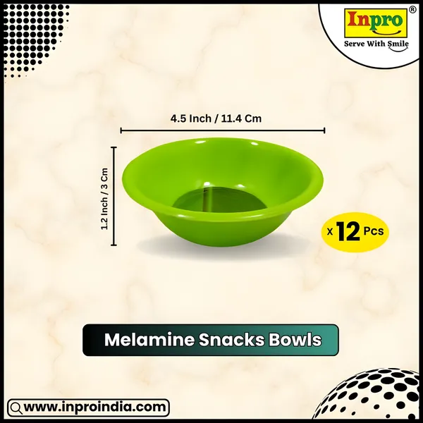 Green_Melamine_Round_Bowl_Set_Of_12_Heat-Proof,_Non-Toxic_&_Long-Lasting_Shine