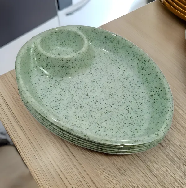 Sea_Green_Oval_Shape_Melamine_Serving_Snacks_Platters_Set_Of_6_-_Perfect_For_Dinner_Parties_And_Entertaining