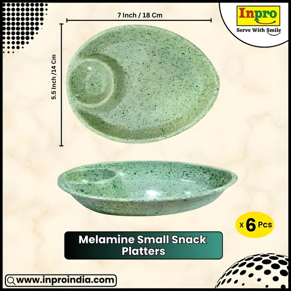 Sea_Green_Oval_Shape_Melamine_Serving_Snacks_Platters_Set_Of_6_-_Perfect_For_Dinner_Parties_And_Entertaining