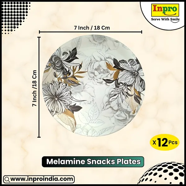 Multicolor_Melamine_Small_Round_Plate_Set_Of_12_-_Perfect_Addition_To_Your_Kitchen_Utensils