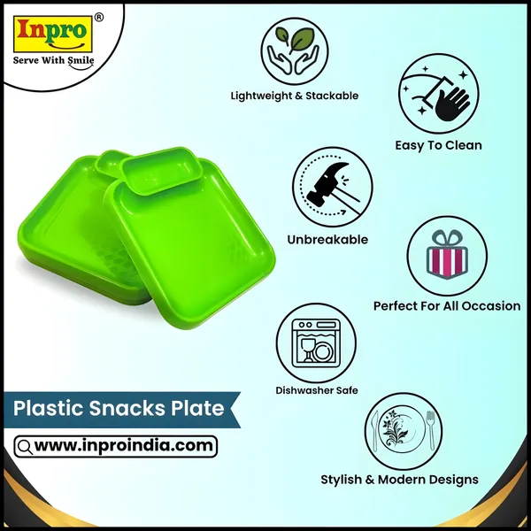 Green_Stylish_Plastic_Snacks_Platter_Set_Of_6_-_Perfect_Addition_To_Your_Kitchen_Utensils