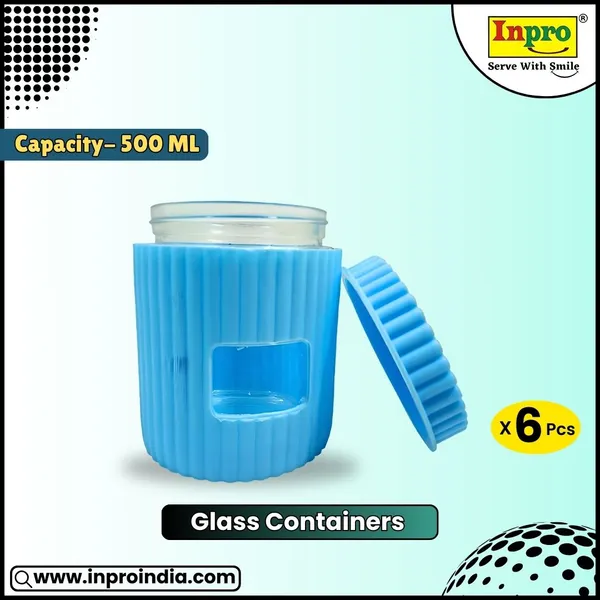 Inpro_Airtight_Glass_Jar_with_Shatterproof_Plastic_Outer_Body_(Pack_of_6)_–_Perfect_for_Snacks,_Spices,_and_Dryfruits