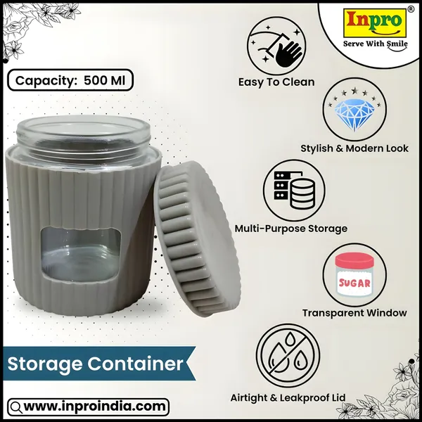 Inpro_Compact_Glass_Storage_Jar_(Pack_Of_4)_with_Lightweight_Plastic_Casing_–_Airtight_and_Perfect_for_Portable_Food_Storage