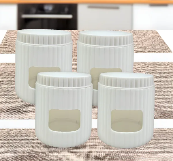 Inpro_Glass_and_Plastic_Hybrid_Storage_Jar_(Pack_Of_4)_–_Multipurpose_Container_with_Durable,_Airtight_Design_for_Food_Storage