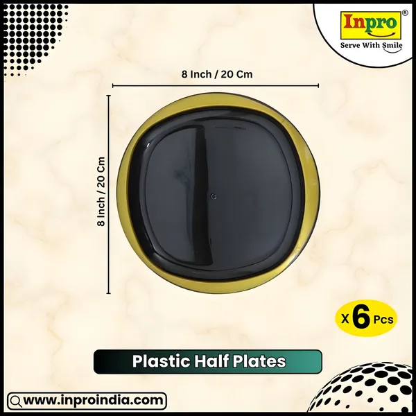 Inpro_Unbreakable_Plastic_Half_Plates_Perfect_for_Serving–_Set_of_6_|_Unbreakable,_BPA-Free_&_Everyday_Use