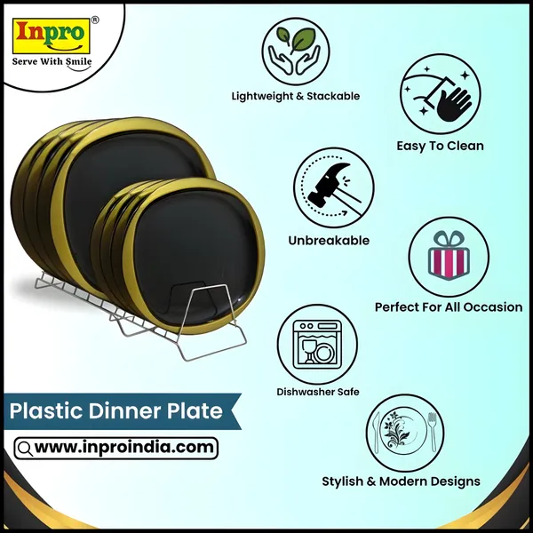 Inpro_Unbreakable_Plastic_Plate_Set_(6_Full_Plate_&_6_Half_Plate)_–_Dinner_Plates_&_Half_Plates_Combo