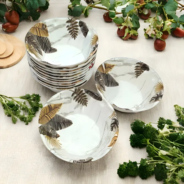 Multicolor_Elegant_Melamine_Dining_Bowl_Set_Of_12_-_Good_Finish_For_Daily_Meals_&_Special_Occasions