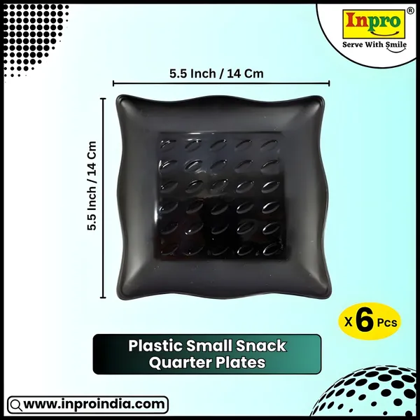 Black_Stylish_Plastic_Small_Snack_Plates_Set_Of_6_-_Perfect_For_Dining,_Serving_&_Kitchen_Utensils