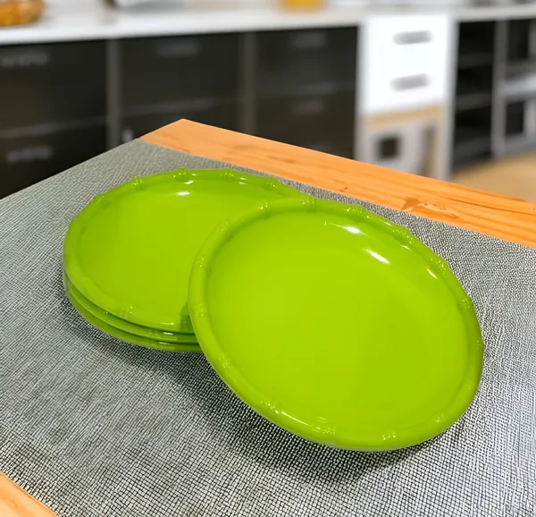 Inpro_Melamine_Round_Serving_Half_Plates_Set_of_4-_Perfect_Addition_to_Your_Kitchen_Utensils_Collection!_(Size:_8_Inch/20_cm)