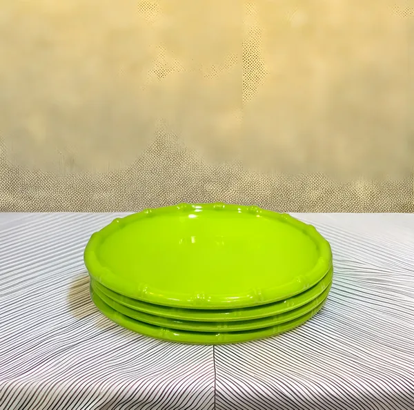 Inpro_Melamine_Round_Serving_Half_Plates_Set_of_4-_Perfect_Addition_to_Your_Kitchen_Utensils_Collection!_(Size:_8_Inch/20_cm)