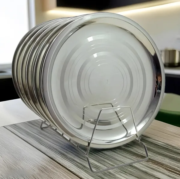 Silver_Reusable_Stainless_Steel_Dinner_Plates_(Set_Of_6)_Sustainable_&_Long-Lasting