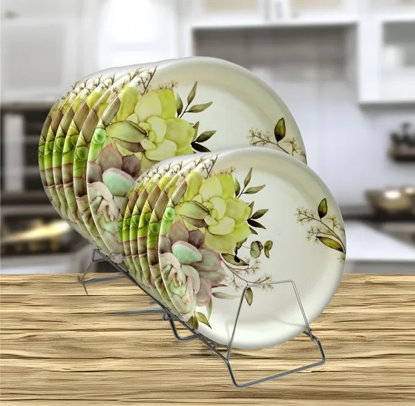 Multicolor_Set_Of_12_(6_Full_&_6_Half)_Melamine_Round_Plates_-_Perfect_For_Kitchen_And_Dining