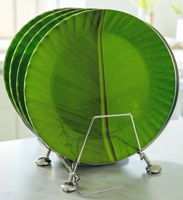 Green_Elevate_Your_Dining_Experience_With_Set_Of_4_Melamine_Round_Full_Plates-Perfect_For_Dinner