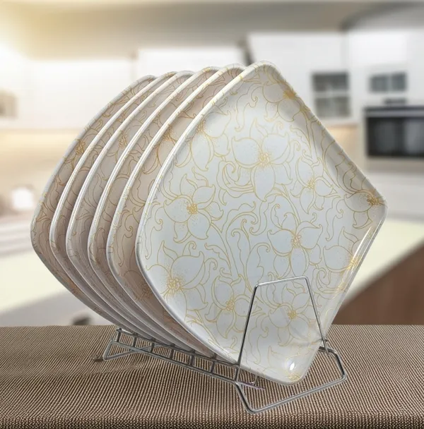 Inpro_Melamine_Square_Dinner_Full_Plate_Set_for_Home_&_Restaurant_(Pack_of_6)|_Durable,_Scratch-Resistant_&_Stylish_Dinnerware_(Size:_10.5_Inch/27_cm)