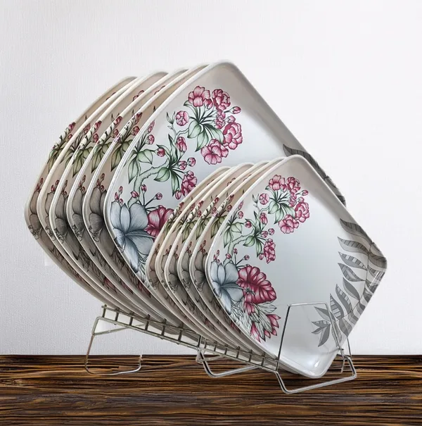Inpro_Designer_Melamine_Square_Dinner_Plates_6_Full_Plates_&_6_Half_Plates|_Strong_&_Perfect_for_Indian_Dining_|_melamine_plate_for_home_|_Durable,_Scratch-Resistant_&_Stylish_Dinnerware