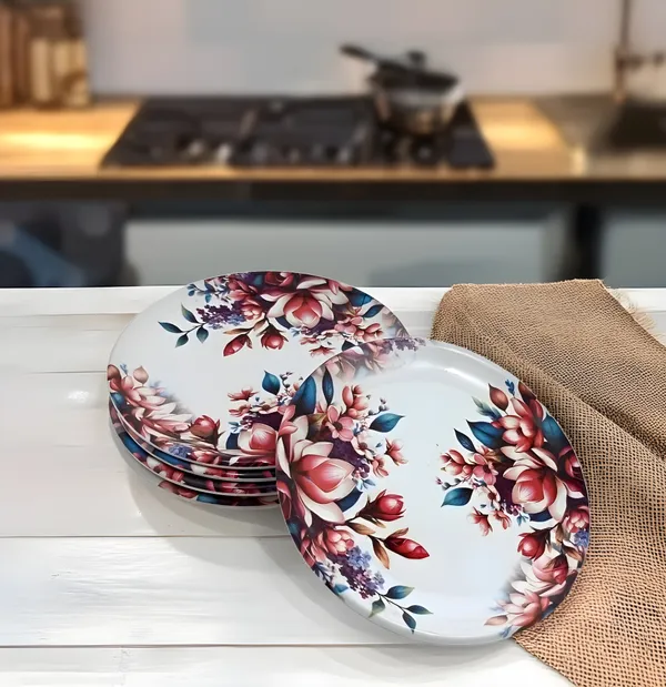 Multicolor_Melamine_Small_Round_Plate_Set_Of_6_-_Perfect_Addition_To_Your_Kitchen_Utensils