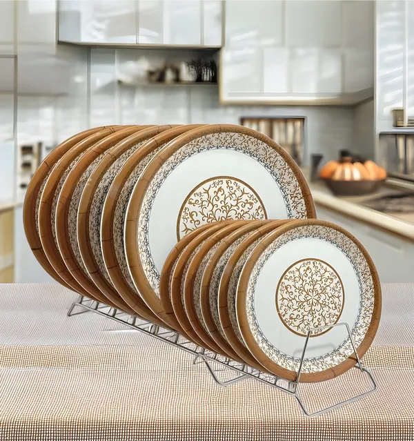 Multicolor_Round_Plates_Set_Of_12_(6_Full_Plate_&_6_Half_Plate)_-_Perfect_Dinner_Plates_Set_For_Snacks