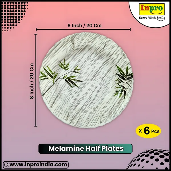 Multicolor_Melamine_Round_Half_Plates_Set_(Pack_Of_6)_-_Perfect_For_Serving_Snacks_And_Meals_For_6