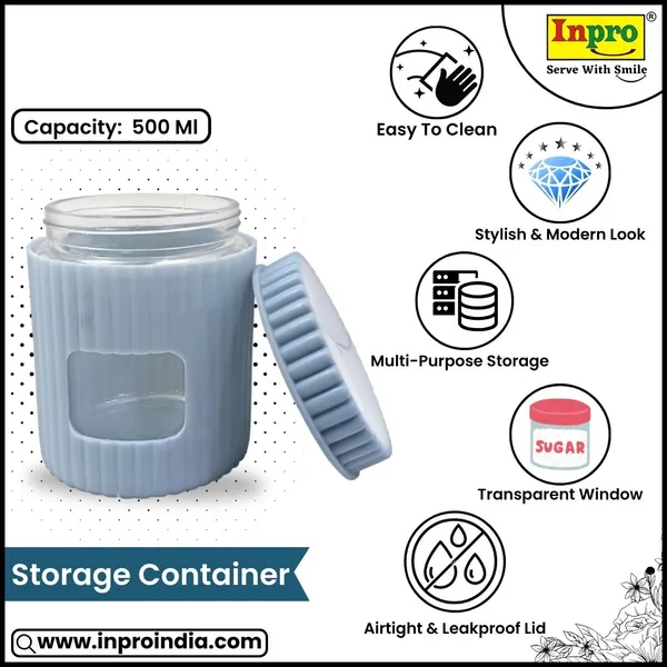 Navy_Blue_Eco-Friendly_Glass_Jar_With_Protective_Polypropylene_Outer_Shell_(Pack_Of_3)_Leak-Proof_And_Reusable_Food_Storage_Container