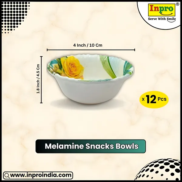 Multicolor_Printed_Melamine_Round_Bowls_Set_Of_12_-_Ideal_For_Serving_Meals_&_Snacks