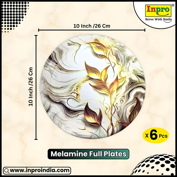 Multicolor_Elegance_With_Our_6-Piece_Melamine_Round_Dinner_Plate_-_Perfect_For_Dinner_And_Snacks