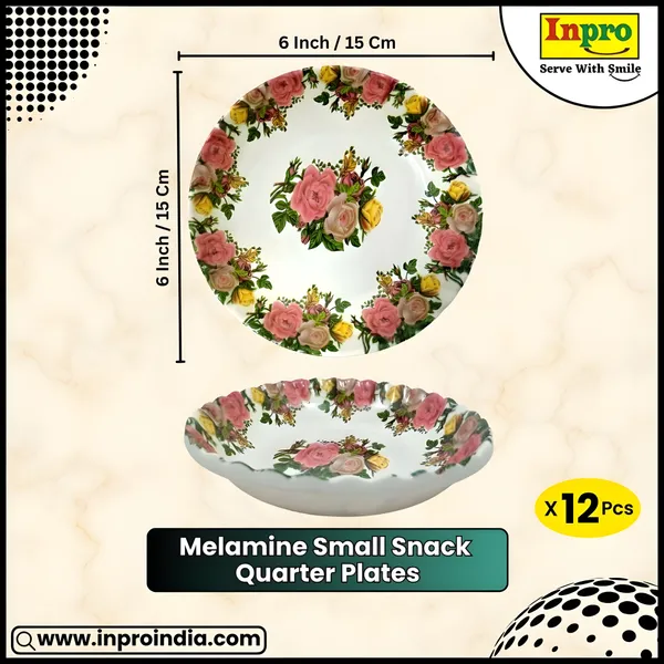 Multicolor_Melamine_Small_Plates_Set_Of_12_-_Perfect_Addition_To_Your_Kitchen_Utensils_&_Dinnerware_Collection