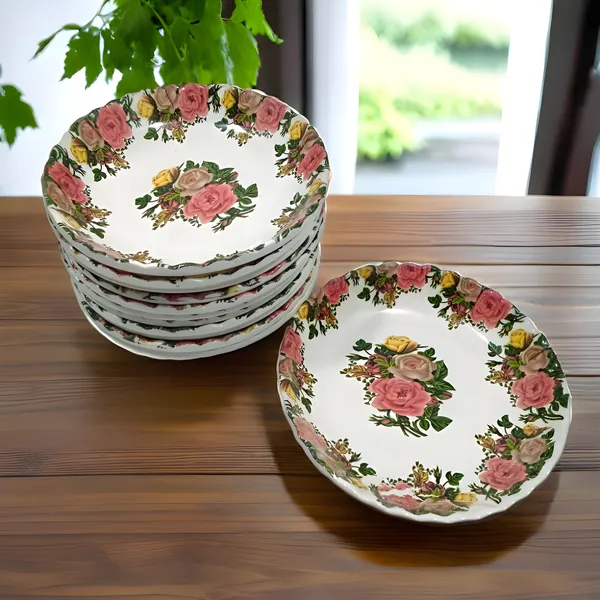 Multicolor_Melamine_Small_Plates_Set_Of_12_-_Perfect_Addition_To_Your_Kitchen_Utensils_&_Dinnerware_Collection