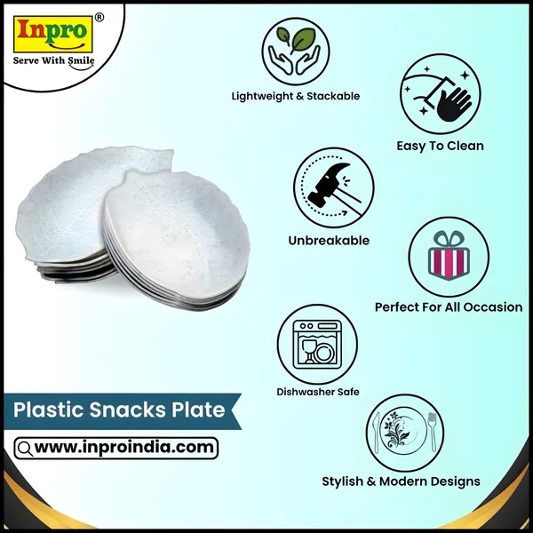 White_Leaf_Shape_Plastic_Snacks_Platter_Set_Of_12_White_Platters_-_Perfect_For_Plates_Collection.