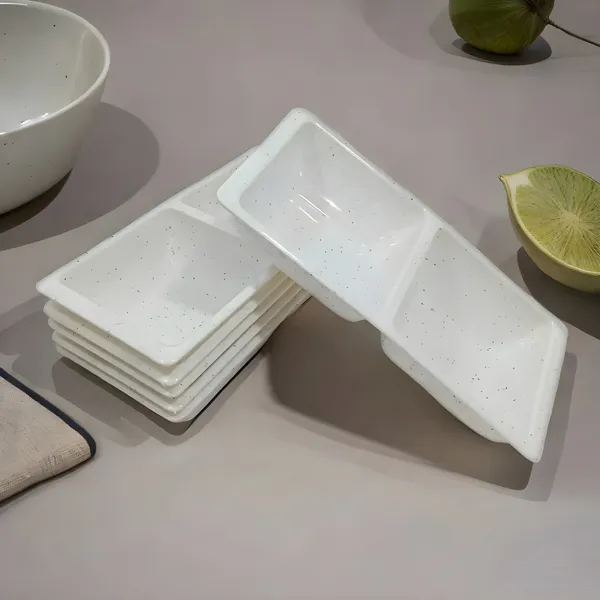 White_Unbreakable_Plastic_Small_Partition_Bowls_Set_Of_6_-_Perfect_For_Snacks,_Sauces_And_Salad