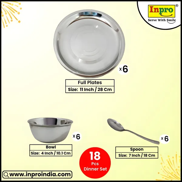 Silver_Eco-Friendly_Stainless_Steel_18_Pcs_Dinner_Set_Includes_6_Full_Plates_|_6_Bowls_|_6_Spoons