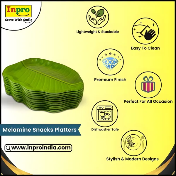 Green_(Pack_Of_6)_Melamine_Designer_Quarter_Snacks_Platters_-_Perfect_For_Kitchen,_Snacks_And_Meals