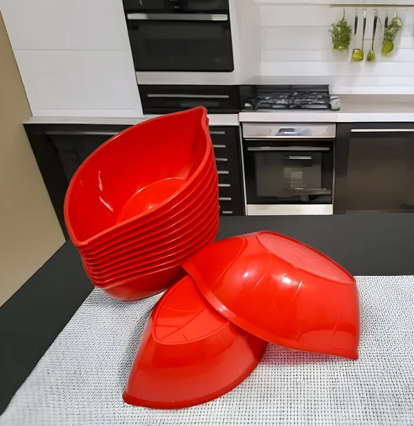 Red_Plastic_Small_Snacks_Bowl_SetLeaf_Shape_Serving_Bowl_Pack_Of_12_In_Red_Color-Stylish,_Durable_And_Ideal_For_Daily_Use