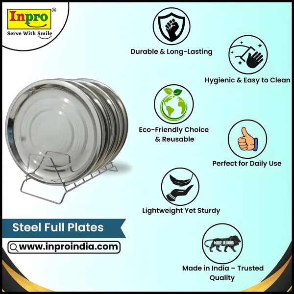 Silver_Set_Of_4_Stainless_Steel_Full_Plates_Perfect_For_Daily_Use_&_Outdoor_Dining