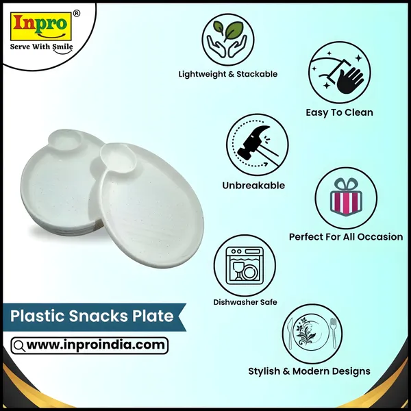 Multicolor_Stylish_Plastic_Snacks_Platter_Set_Of_12_(6_Black_&_6_White)_Platters_-_Perfect_For_Dinner_Parties