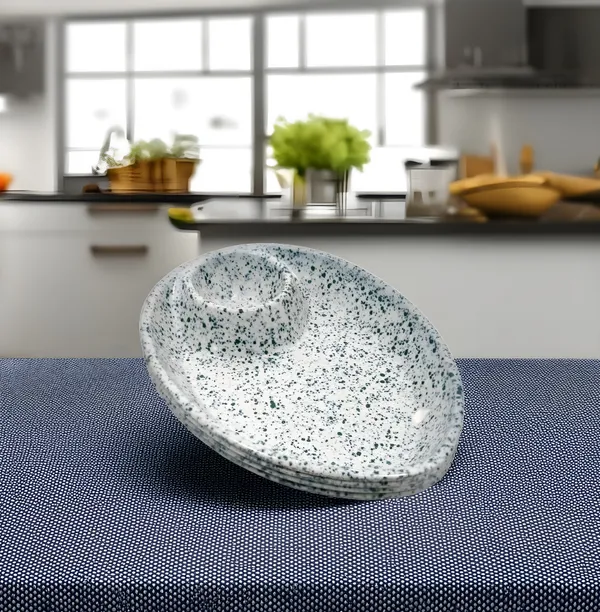 White_Melamine_Oval_Snacks_Platters_Set_Of_4_-_Ideal_For_Every_Occasion_&_Easy_To_Clean