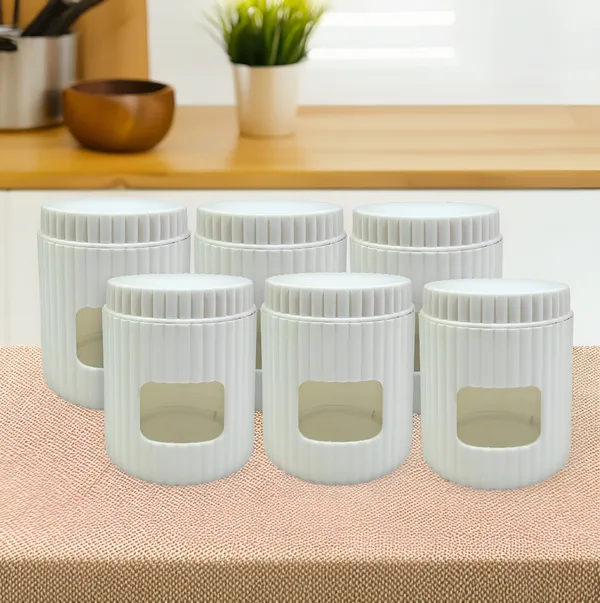 White__Pack_of_6-_Inpro_Premium_Glass_Container_with_Protective_PP_Cover_|_Airtight_Kitchen_Storage_|_500_Ml