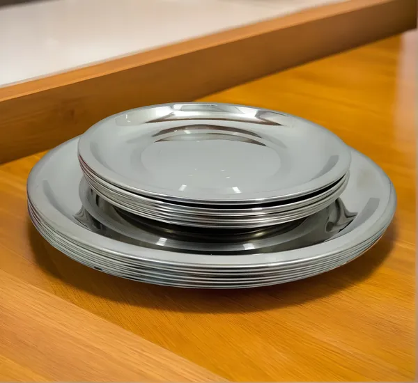 Silver_12_Pcs_(6_Full_&_6_Half)_Stainless_Steel_Dinner_Plates_Durable,_Food-Grade,_&_Dishwasher-Safe
