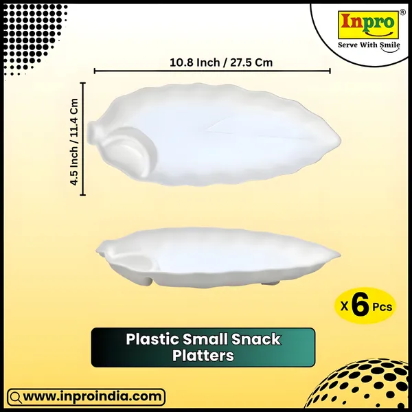 White_Sectioned_Plastic_Platter_Set_Of_6_In_White_Color_-_Perfect_For_Serving_And_Kitchen_Utensils