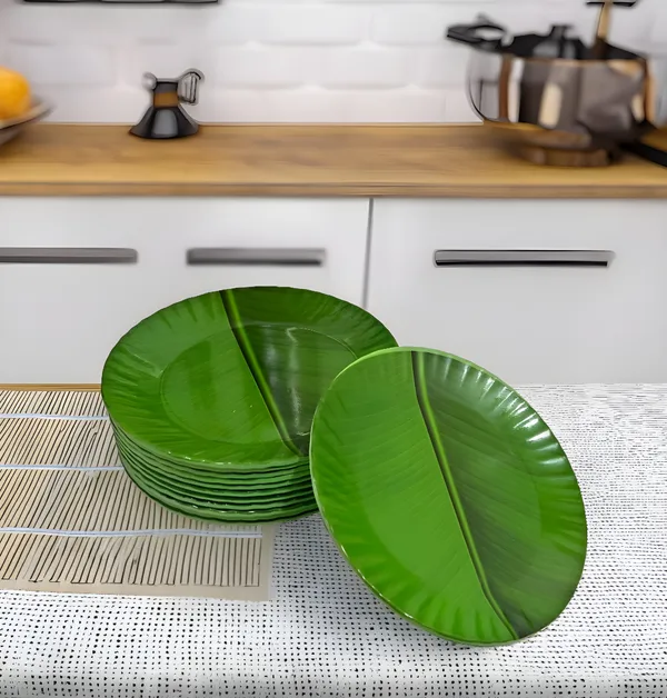 Green_12-Piece_Melamine_Round_Half_Plates_Set_-_Perfect_For_Snacks,_Meals_And_Entertaining